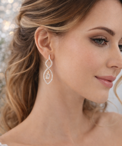 Luxury Twisted Teardrop Earrings for Women & Girls